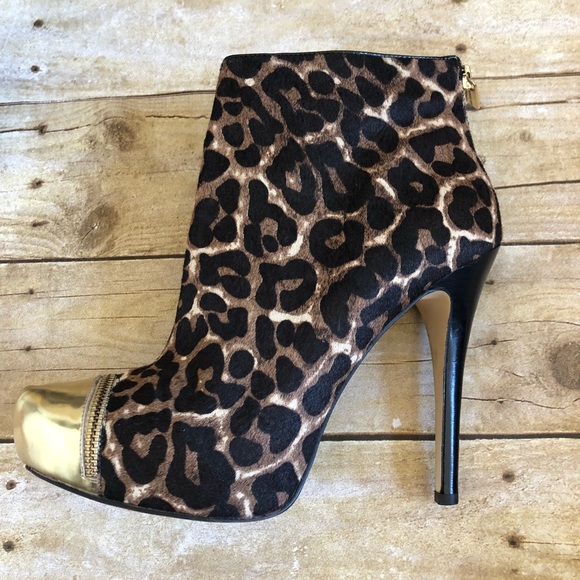 Michael Kors Cheetah Calf Hair Cynthia Booties - Picture 2 of 8
